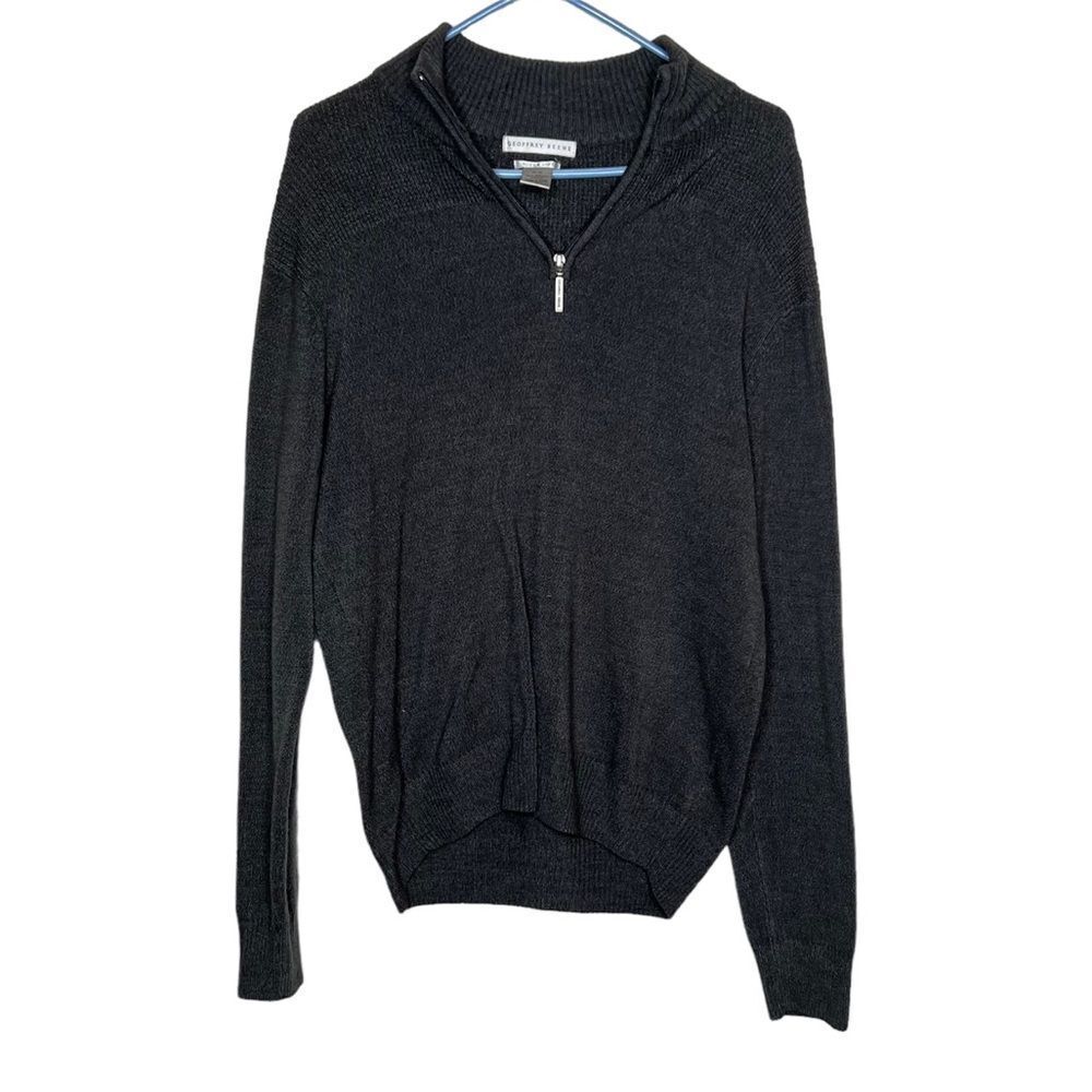Geoffrey Beene zip up sweater size Medium